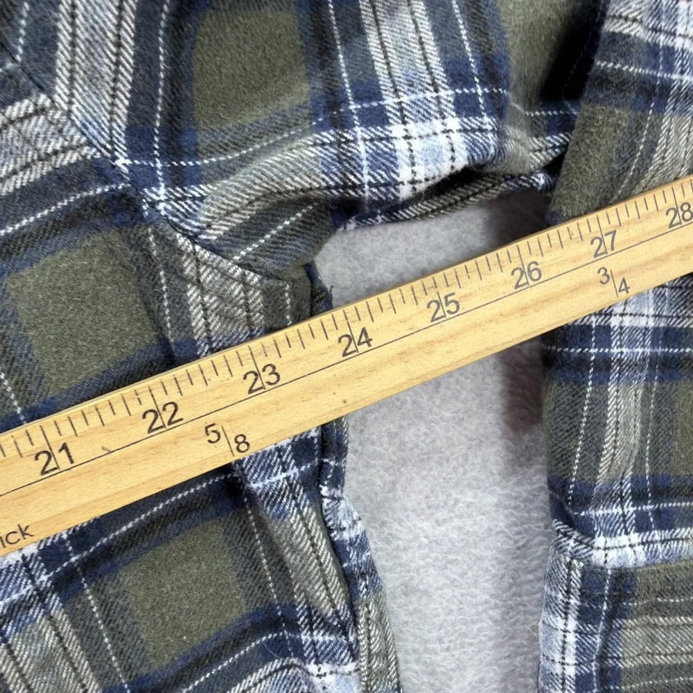 Jachs Heritage Flannel Shirt Mens XL Green Blue Plaid Chamois‎ Lumberjack Rugged